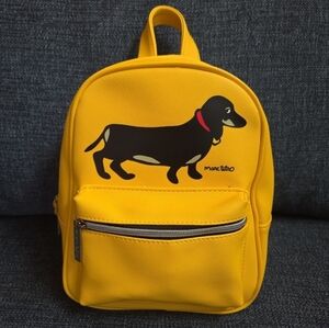 Marc Tetro Dachshund Yellow Mini Backpack
